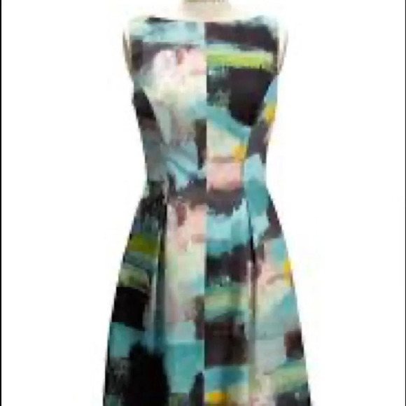 Lela Rose Water Color Abstract Sheath Dress Women’s Size 10 Spring Wedding Silk - Picture 11 of 11